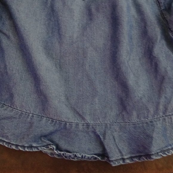 Love & Legend Ruffle Shorts Dark Denim Shorts Size 14 - Picture 4 of 6